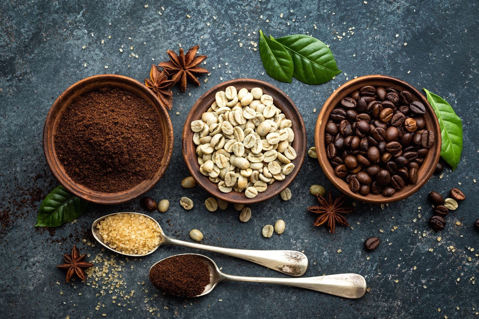 An Image of Different Coffee Beans
