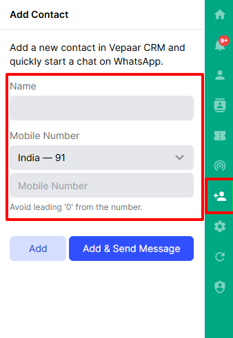 Add Customer’s Phone Number
